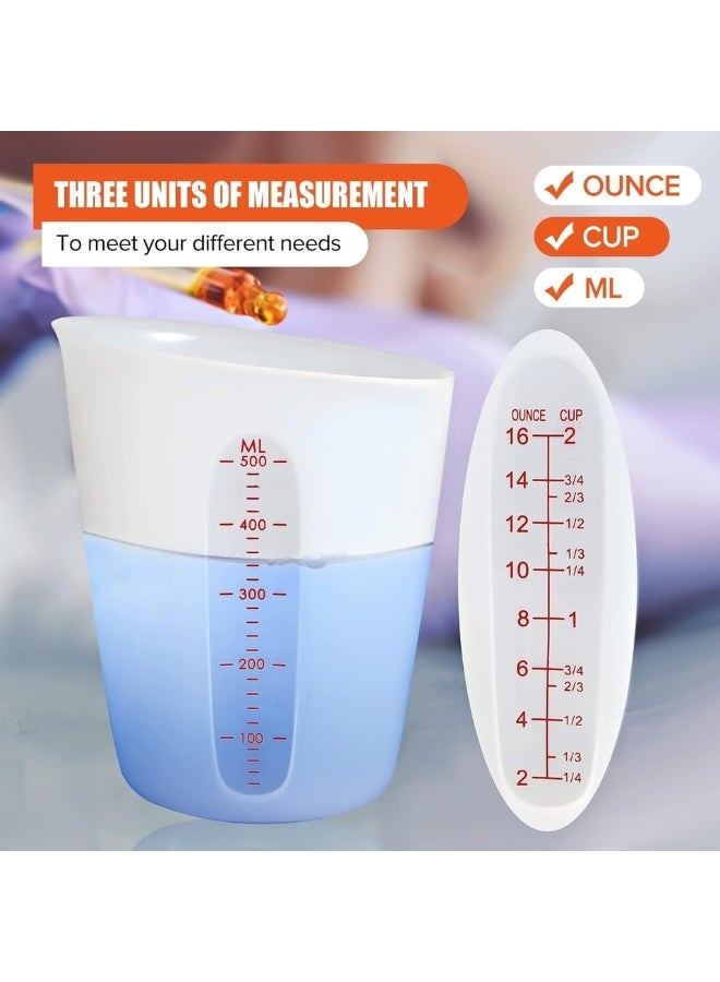 Happy Home High Heat Flexible Silicone Measuring Cup 500ml / 16oz with ml, oz & Cup Markings, BPA-Free Food Grade Silicone Liquid Measuring & Pouring Cup, Non-Stick, Microwave & Freezer Safe, Ideal for Kitchen, Epoxy Resin, Crafts & Jewelry Making - Image 5